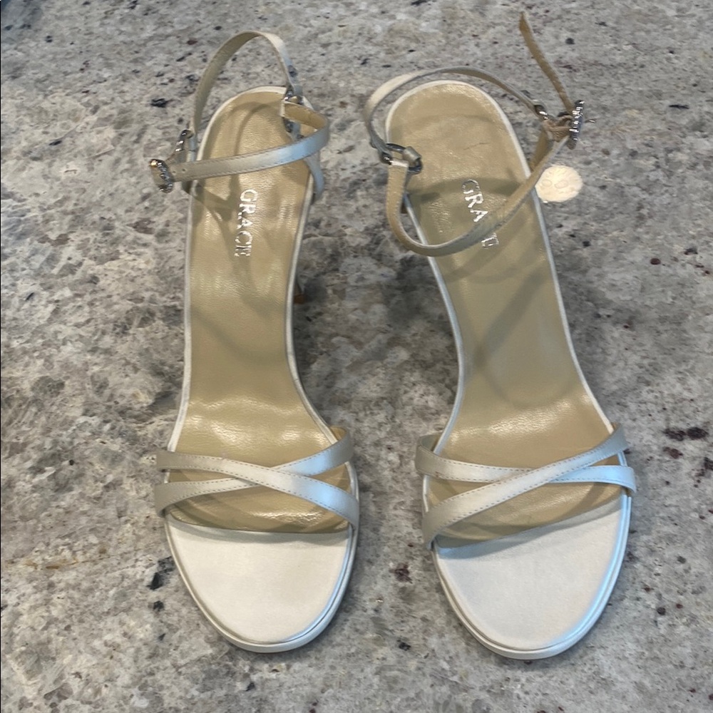 Grace ivory Strappy Sandals